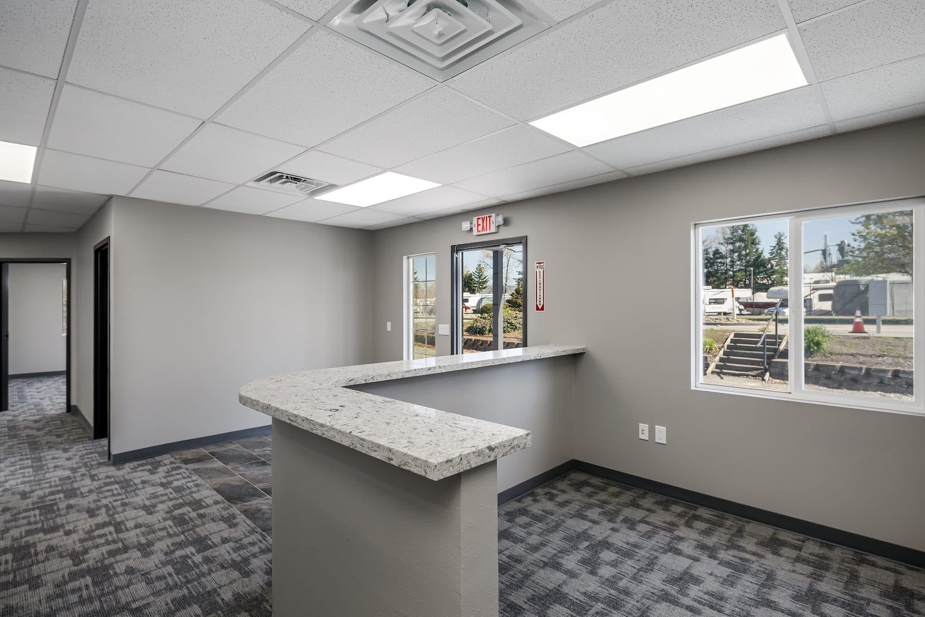 Photograph from the Arlington industrial tenant improvement.