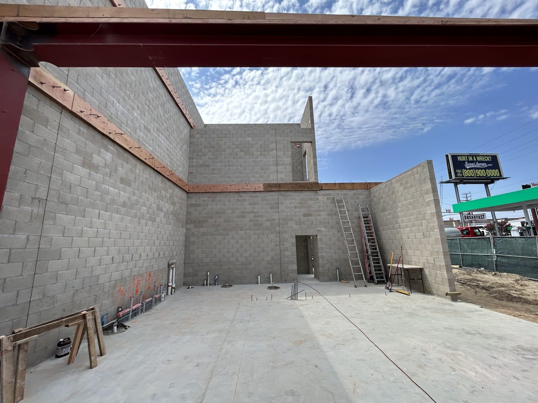 Photograph from the Vanowen Street remodel in North Hollywood.