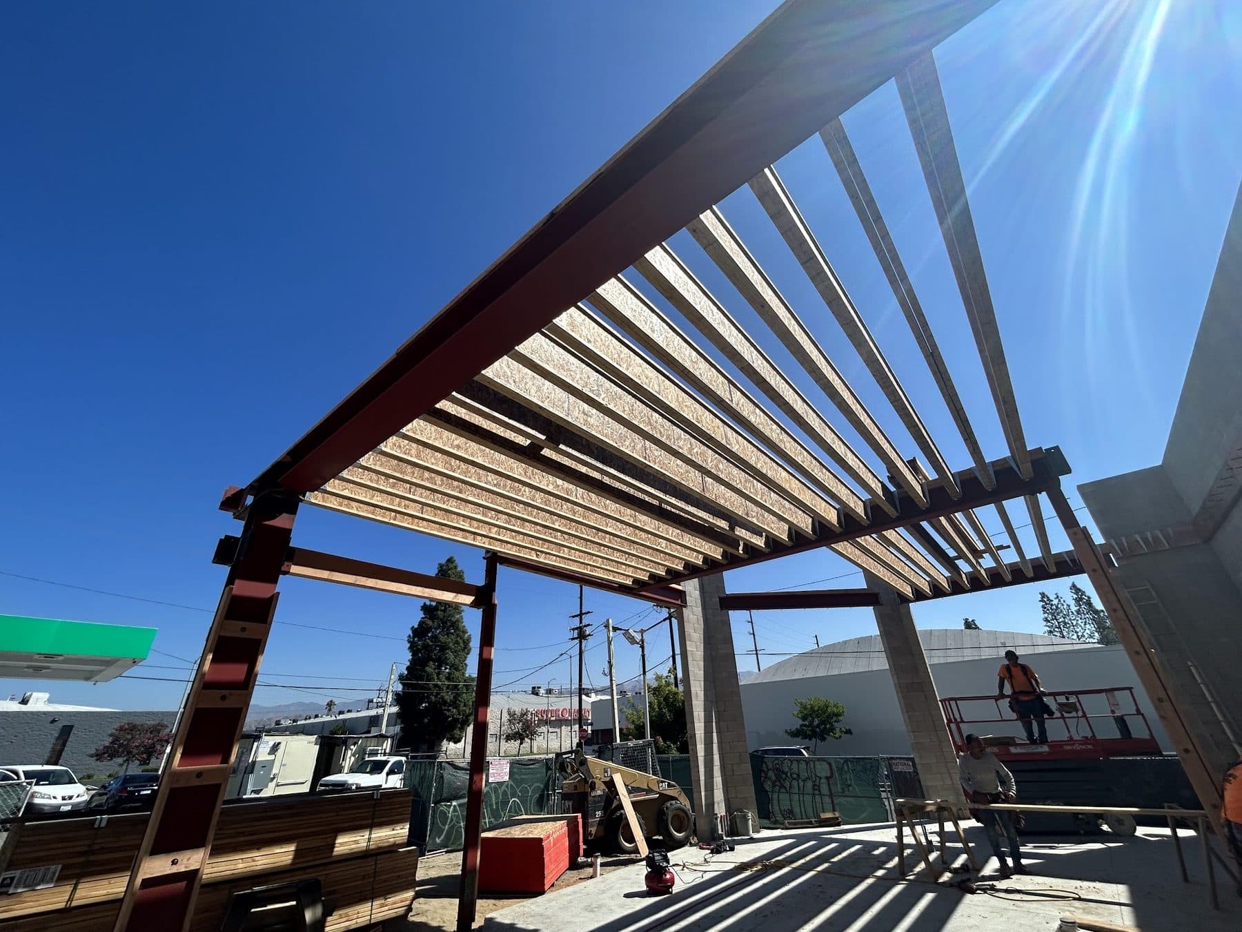 Photograph from the Vanowen Street remodel in North Hollywood.