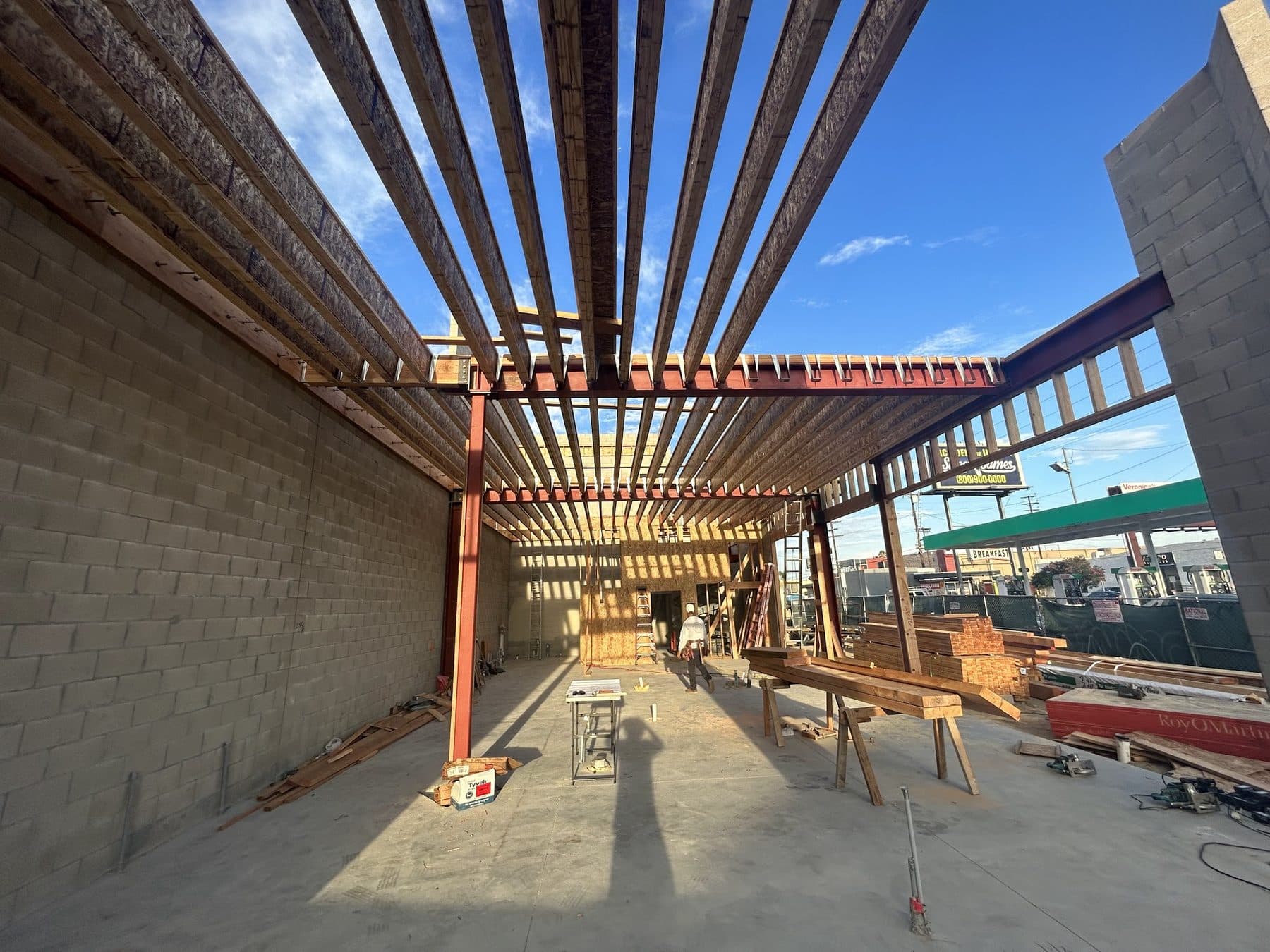 Photograph from the Vanowen Street remodel in North Hollywood.