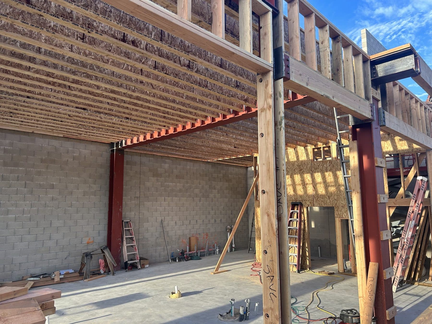 Photograph from the Vanowen Street remodel in North Hollywood.