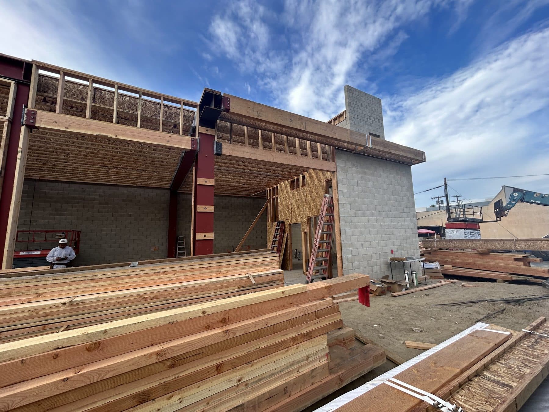 Photograph from the Vanowen Street remodel in North Hollywood.