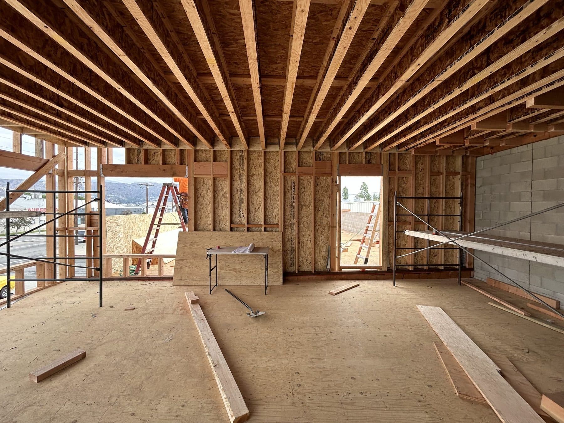 Photograph from the Vanowen Street remodel in North Hollywood.